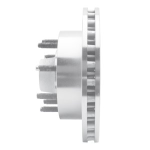 Ford F-250 Super Duty Brake Rotor (1) - Front Right - R1 Concepts - Drilled & Slotted - Silver - `03-`05